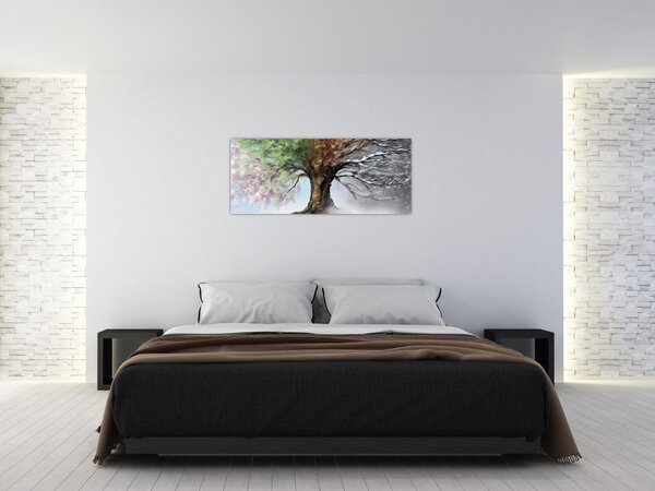 Slika - Drevo štirih letnih časov (120x50 cm)