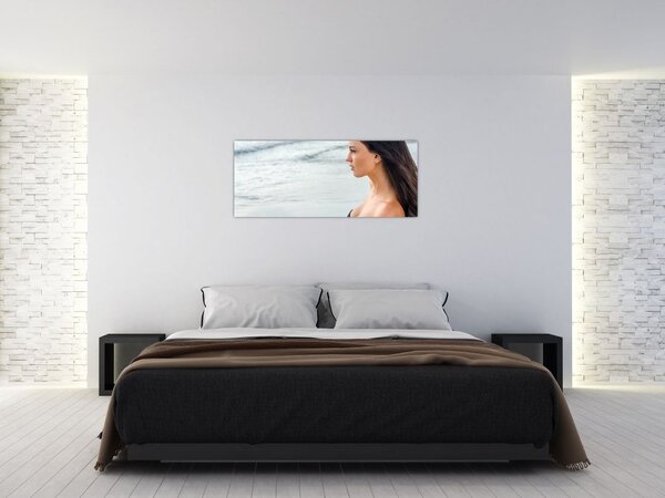 Slika ženske na plaži (120x50 cm)