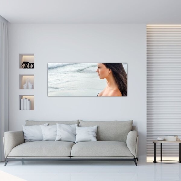 Slika ženske na plaži (120x50 cm)
