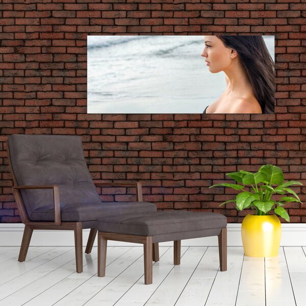Slika ženske na plaži (120x50 cm)