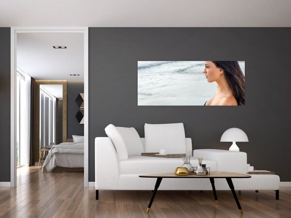 Slika ženske na plaži (120x50 cm)