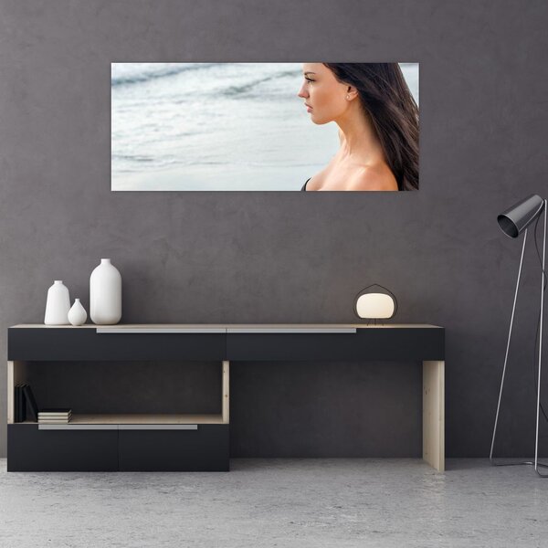 Slika ženske na plaži (120x50 cm)