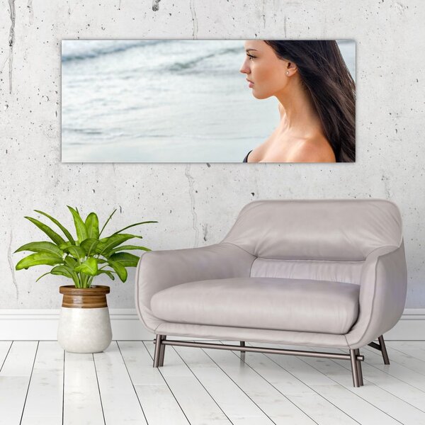 Slika ženske na plaži (120x50 cm)