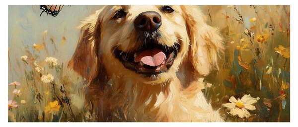 Slika - Sretan psić (120x50 cm)
