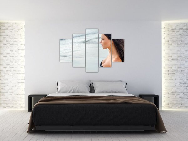 Slika ženske na plaži (150x105 cm)