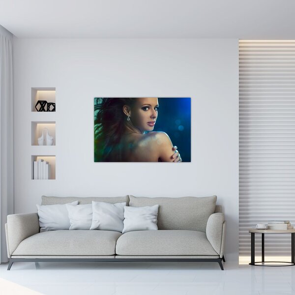 Slika - Pogled mlade ženske (90x60 cm)