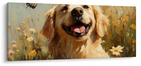 Slika - Sretan psić (120x50 cm)