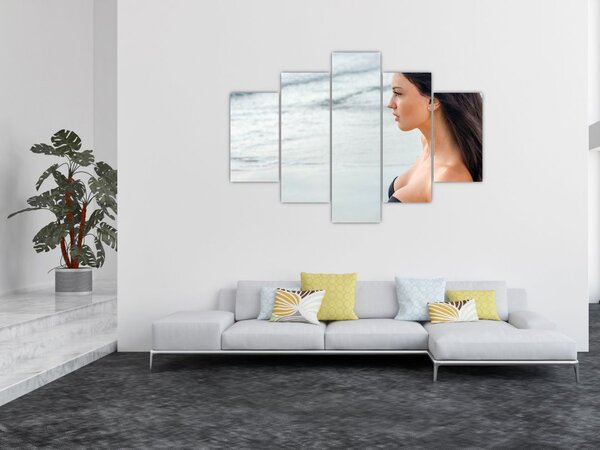 Slika ženske na plaži (150x105 cm)