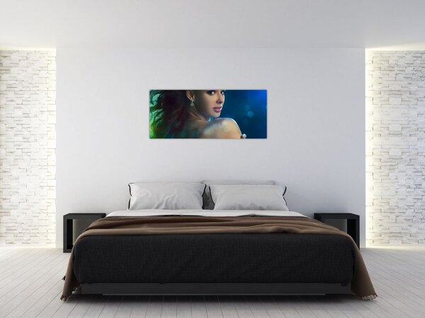 Slika - Pogled mlade ženske (120x50 cm)