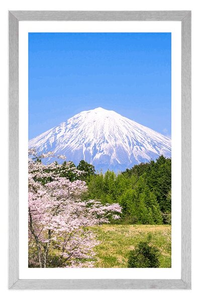 Plakat s paspartuom vulkan Fuji