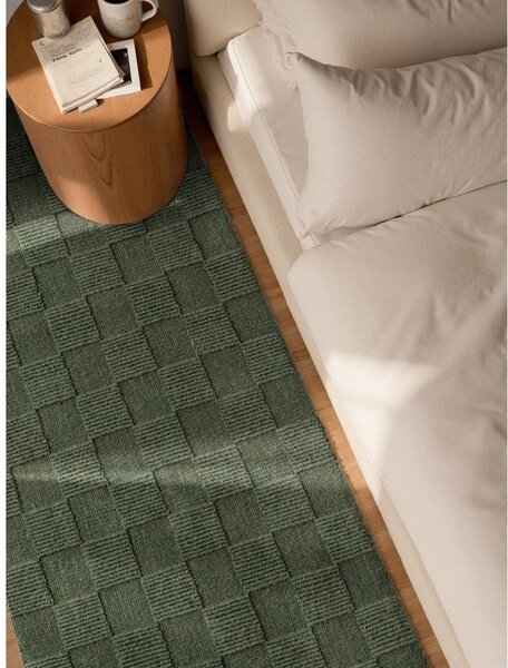 Tamno zelena ručno rađena vunena staza 80x200 cm Scala – Villeroy&Boch