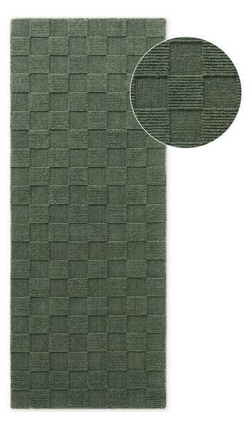 Tamno zelena ručno rađena vunena staza 80x200 cm Scala – Villeroy&Boch