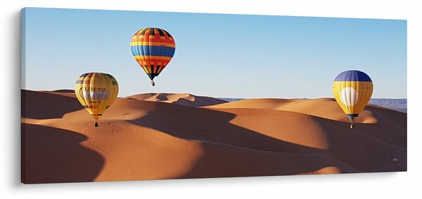 Slika - leteći baloni u pustinji (120x50 cm)