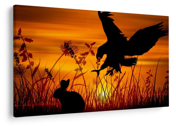 Slika siluete grabežljivca (90x60 cm)