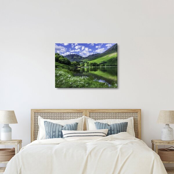 Slika - Krajolik s jezerom (70x50 cm)