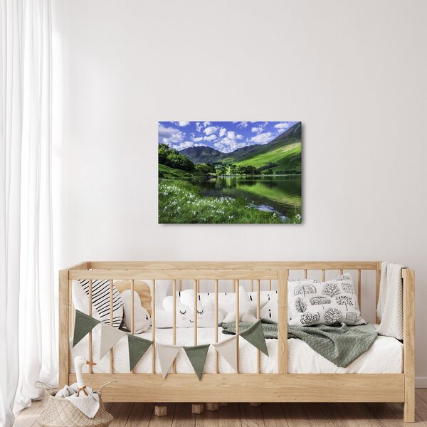 Slika - Krajolik s jezerom (70x50 cm)