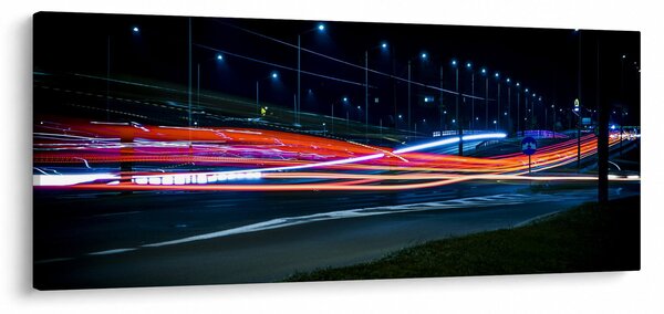 Slika noćnog grada (120x50 cm)