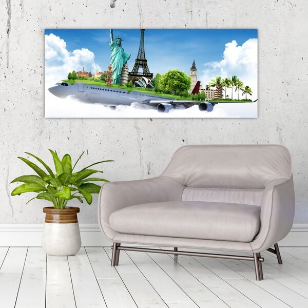 Slika - Pot okoli sveta (120x50 cm)