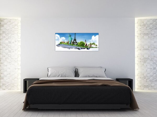 Slika - Pot okoli sveta (120x50 cm)