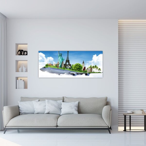 Slika - Pot okoli sveta (120x50 cm)