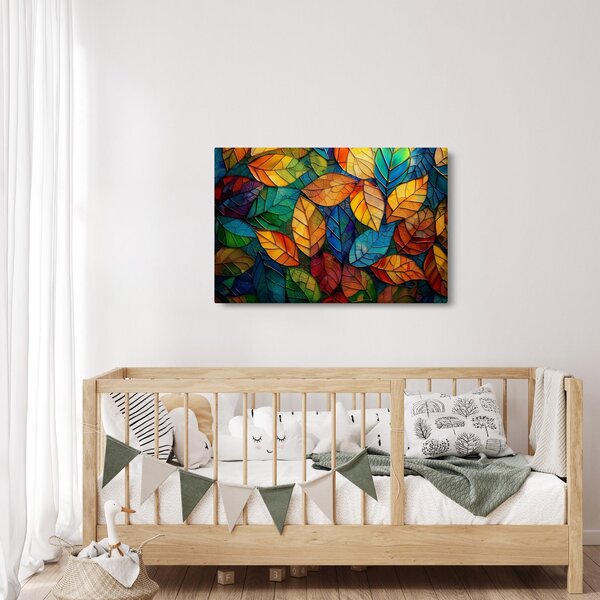 Slika - Mozaik od lišća (90x60 cm)