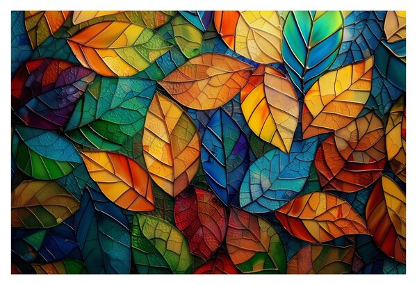 Slika - Mozaik od lišća (90x60 cm)
