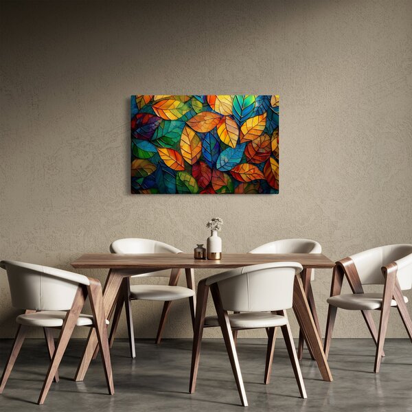 Slika - Mozaik od lišća (90x60 cm)