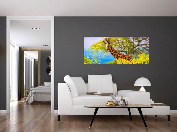 Slika žirafe v Afriki (120x50 cm)