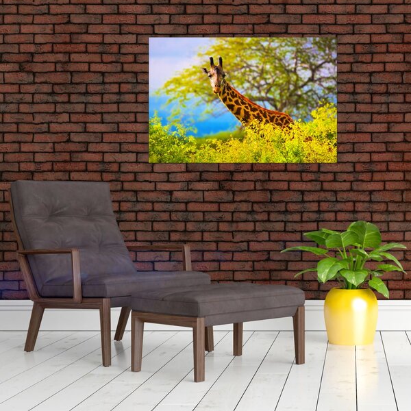 Slika žirafe v Afriki (90x60 cm)