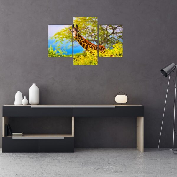 Slika žirafe v Afriki (90x60 cm)