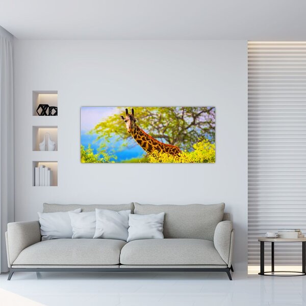Slika žirafe v Afriki (120x50 cm)