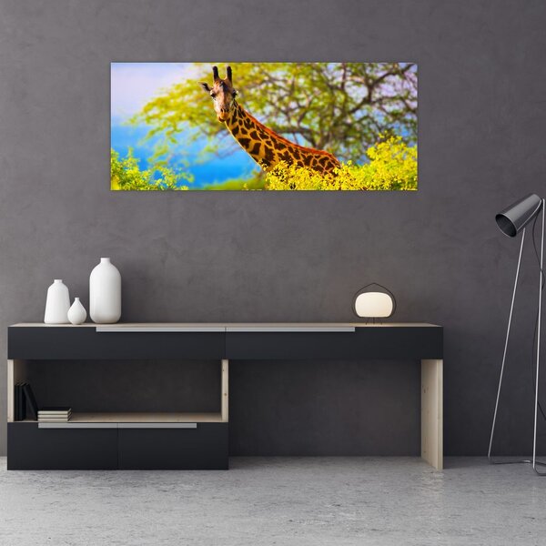 Slika žirafe v Afriki (120x50 cm)