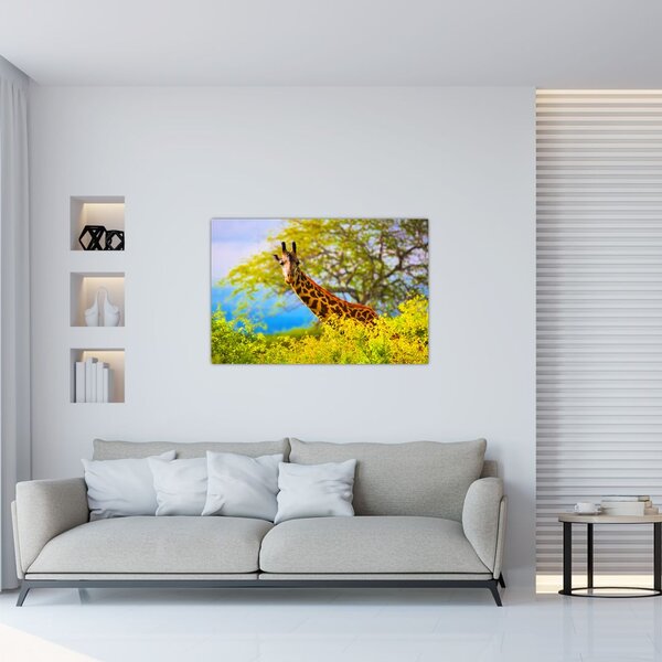 Slika žirafe v Afriki (90x60 cm)