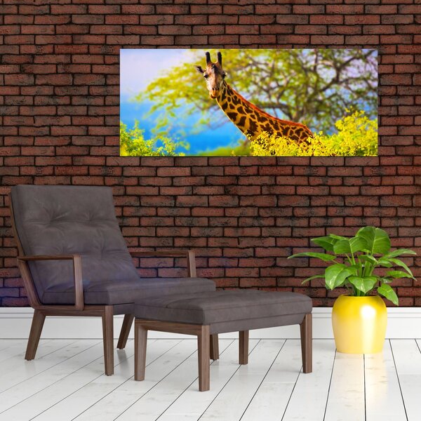Slika žirafe v Afriki (120x50 cm)