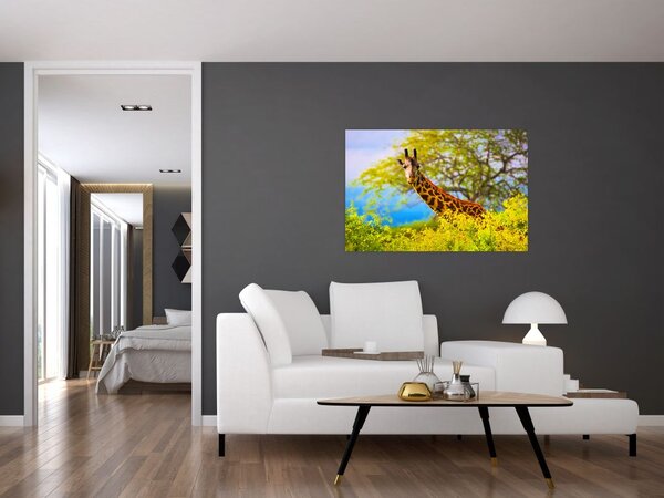 Slika žirafe v Afriki (90x60 cm)