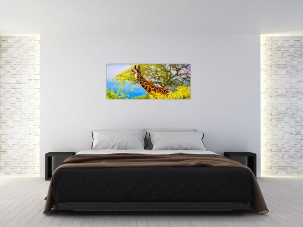 Slika žirafe v Afriki (120x50 cm)