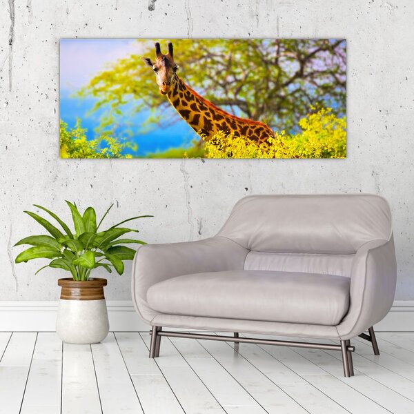 Slika žirafe v Afriki (120x50 cm)