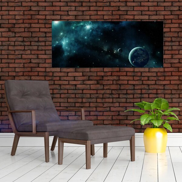 Slika - Življenje v vesolju (120x50 cm)