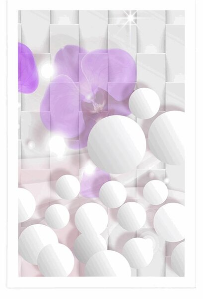 Plakat orhideja na apstraktnom pozadini