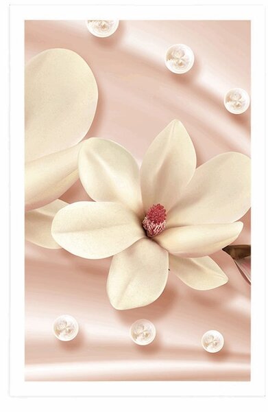 Plakat luksuzna magnolija