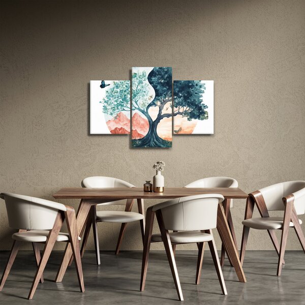 Slika – Akvarelno drvo puno života (90x60 cm)