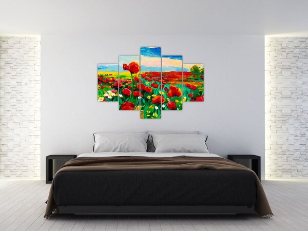 Slika polja z makom (150x105 cm)