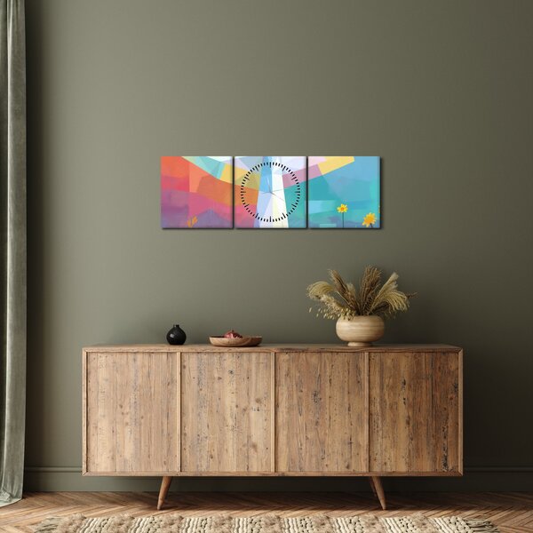 Slika - Čuvar cvijeća (sa satom) (90x30 cm)