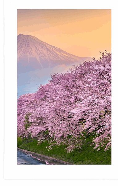 Plakat s paspartuom prekrasni Japan