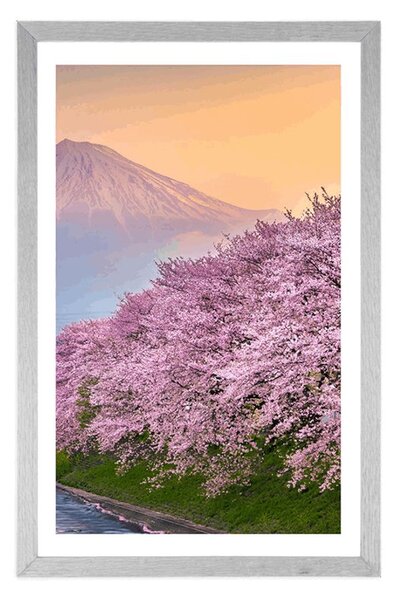 Plakat s paspartuom prekrasni Japan