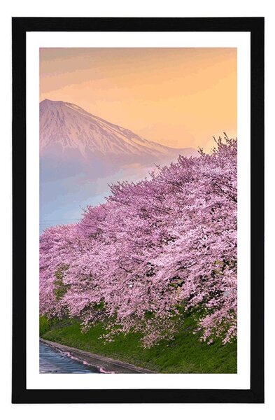 Plakat s paspartuom prekrasni Japan
