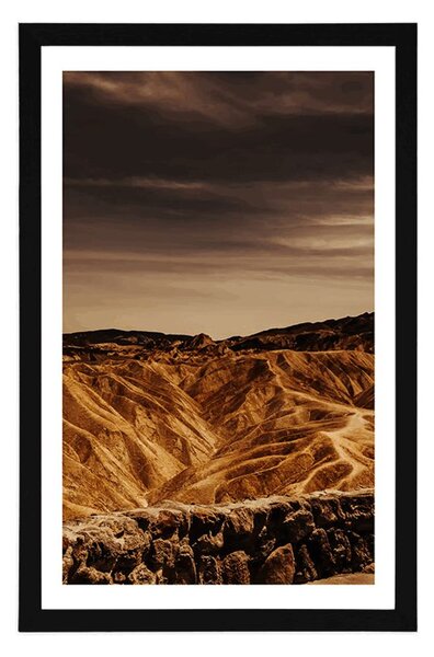 Plakat s paspartuom Nacionalni park Death Valley u Americi