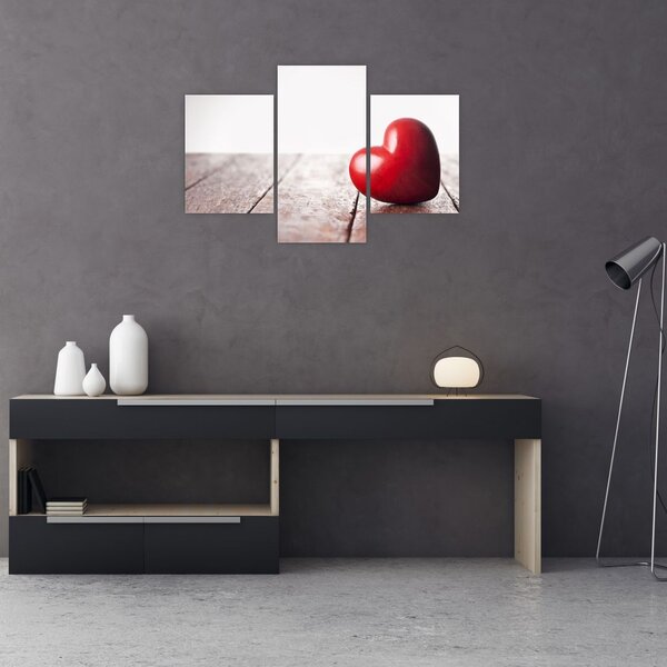 Slika lesenega srca (90x60 cm)