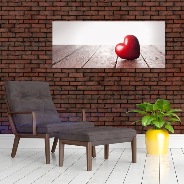 Slika lesenega srca (120x50 cm)