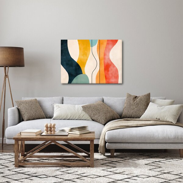 Slika - Minimalistična šarena ilustracija II. (70x50 cm)